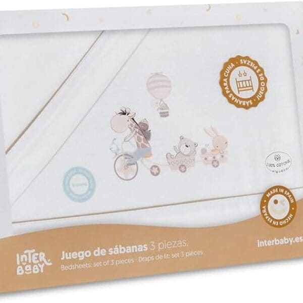 Juego sábanas de minicuna 3 piezas Gamberritos