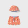 Conjunto bañador y gorro reversible protección solar bebé Mayoral