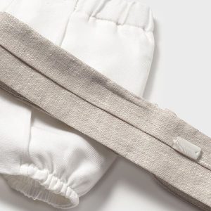 Alternative view of Conjunto ceremonia pantalón corto y camisa recién nacido Mayoral