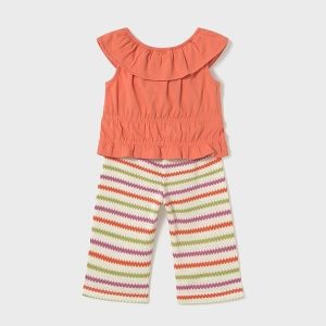 Alternative view of Conjunto pantalón croché y top bebé Mayoral