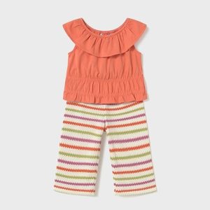 Conjunto pantalón croché y top bebé Mayoral