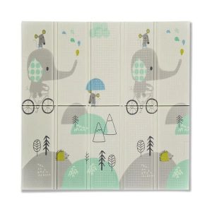 Alfombra de juegos bebé 120x120cm Elefante/Oso Ms
