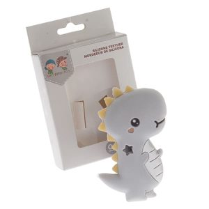 Mordedor dinosaurio gris Gamberritos