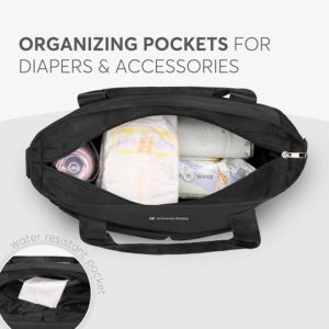 Alternative view of Bolso maternidad negro Brielle Kikkaboo