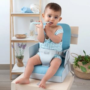 Alternative view of Trona de viaje dinosaurio azul Kiokids