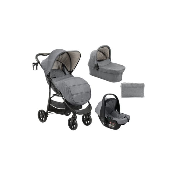 Carro de bebé gris claro Selina Kikkaboo