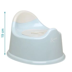 Alternative view of Orinal infantil azul con tapa y asa Kiokids