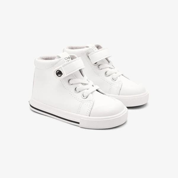 Zapatillas Altas Respetuosas Tira Blancas Tecnobaby Conguitos