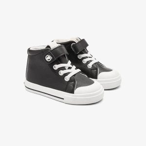 Zapatillas Altas Respetuosas Tira Negras Tecnobaby Conguitos