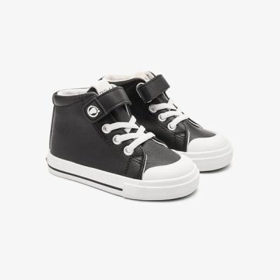 Zapatillas Altas Respetuosas Tira Negras Tecnobaby Conguitos