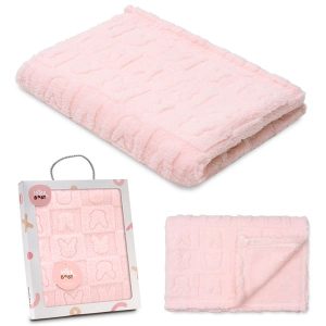 Manta conejitos rosa Interbaby