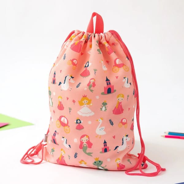 Bolsa de almuerzo rosa Kiokids