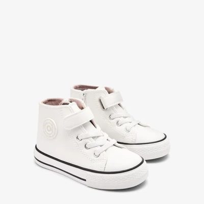 Zapatillas Altas Tira Blancas Conguitos