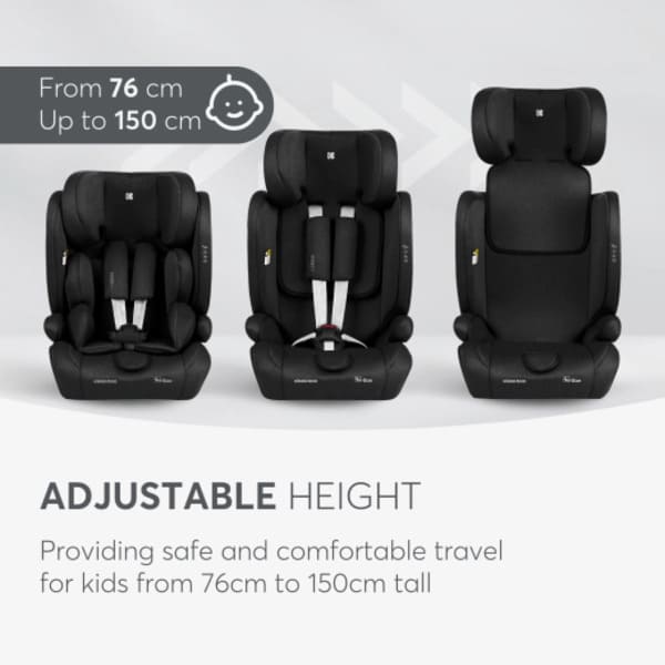 Silla de coche con respaldo i-Cross Negro Kikkaboo - Imagen 8