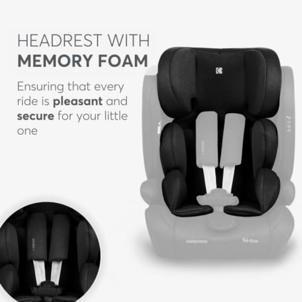 Silla de coche con respaldo i-Cross Negro Kikkaboo - Imagen 9
