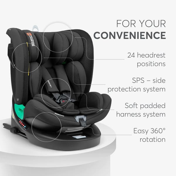 Silla de coche i-Reverse Negro Kikkaboo - Imagen 4