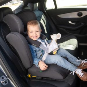Alternative view of Silla de coche con respaldo i-Cross Negro Kikkaboo
