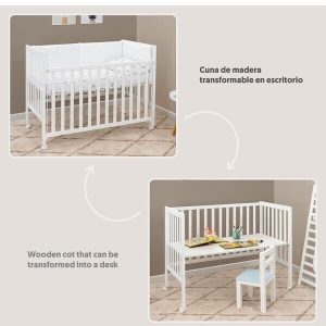 Alternative view of Cuna Transformable Escritorio Basic Interbaby