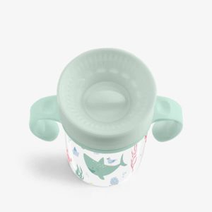 Alternative view of Taza 360º con asas 300ml Deep Sea Verde Kikkaboo