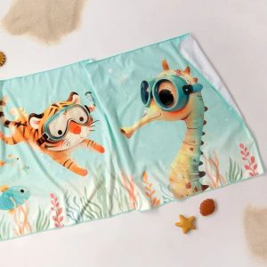 Toalla de playa Verde Kiokids