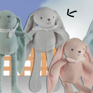 Peluche conejito GRIS ( Bordado con Nombre ) Gamberritos