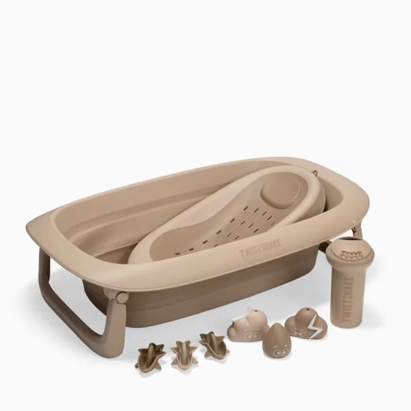 Bañera Plegable Beige Twistshake - Imagen 7