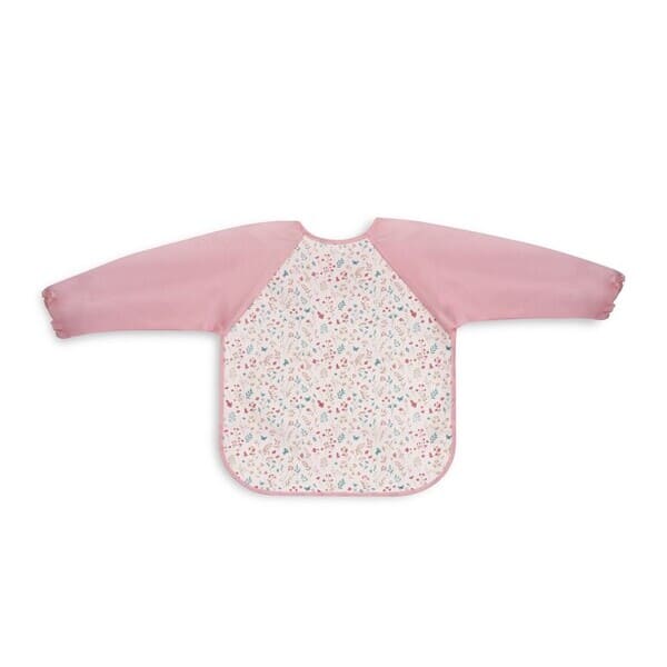 Babero con mangas Flores Interbaby