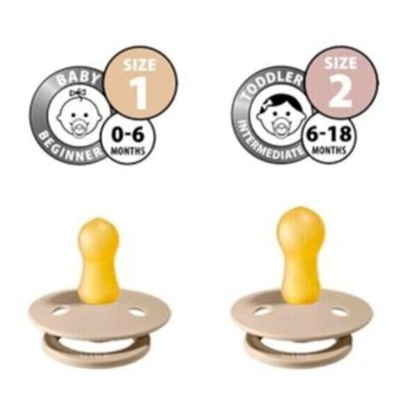 2 Chupetes BIBS Talla 2 ( +6 Meses ) Gris/Carbon - Imagen 3
