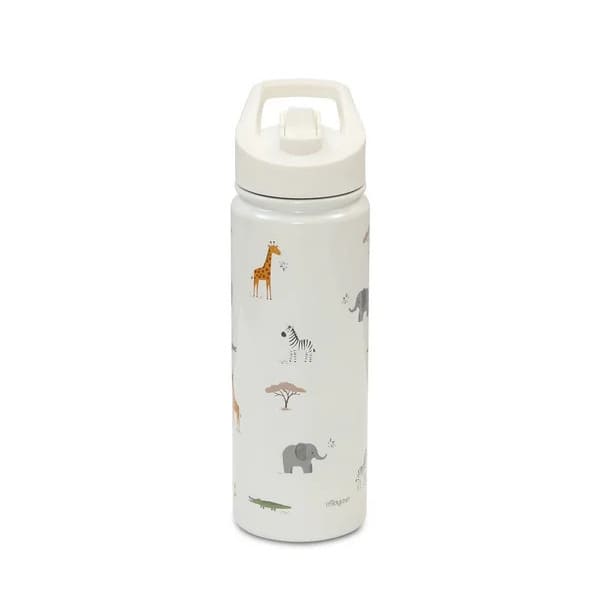 Botello térmica safari acero infantil Interbaby