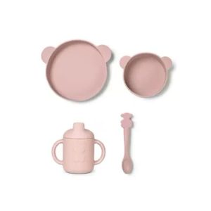 Vajilla silicona 4pzas Rosa Tous
