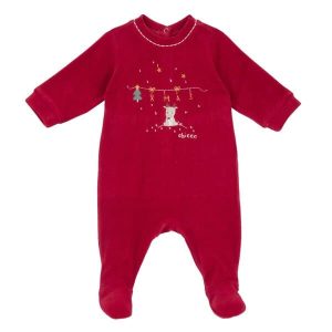 Pelele terciopelo Navidad Chicco