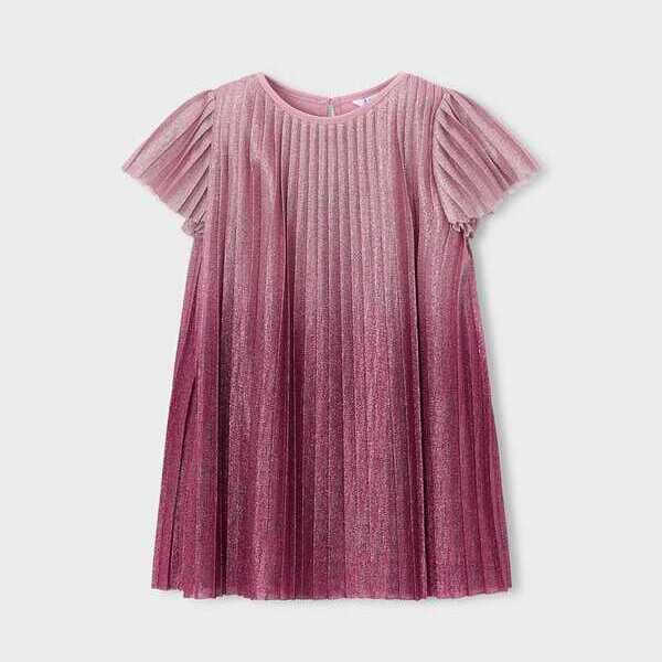 Vestido plisado degradado niña Mayoral